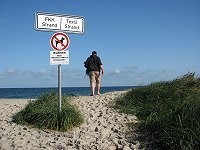 Strände sind ausgeschildert, z.B. Hundestrand