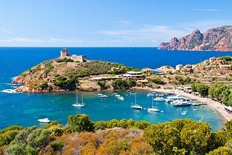 traumhafte Girolata Bucht auf Korsika traumhafte Girolata Bucht auf Korsika