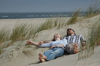 Pärchen auf der Nordseeinsel Wangerooge Pärchen auf der Nordseeinsel Wangerooge