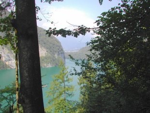 Blick auf einen See im Allgäu