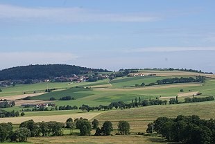 Panoramablick über die Landschaft Baden-Württembergs