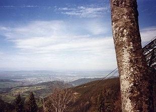 Blick vom Königsstuhl auf den Schwarzwald