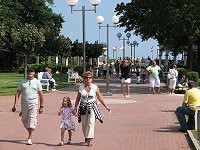 die Promenade vom Kurhaus zur Seebrücke in Boltenhagen