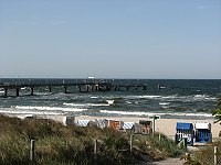 Blick auf die Seebrücke in Göhren