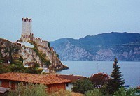 Italienische Burg in Malcesine