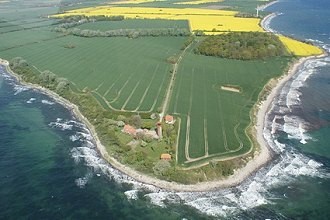 Luftaufnahme der Insel Fehmarn