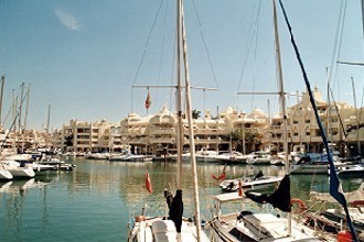 Küste von Malaga vom Boot aus