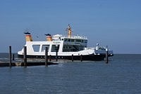 Fahrgastschiff an der Nordsee