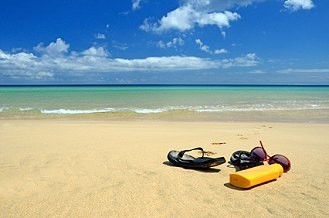 Traumstrand auf der Insel Fuerteventura