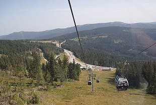 Aufstieg zur Aussichtsplattform im Vogtland