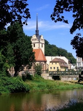 Marienkirche an der Weißen Elster in Gera Marienkirche an der Weißen Elster in Gera