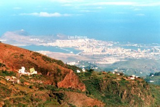 Luftbild der Stadt Las Palmas auf Gran Canaria