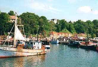 Boote im Hafen von Sassnitz
