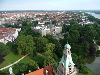 Luftbild von Hannover, Blick auf das Landesmuseum Luftbild von Hannover, Blick auf das Landesmuseum