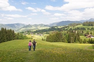 Wandern in den Bergen von Oberstaufen Wandern in den Bergen von Oberstaufen