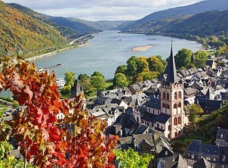 Landschaft bei Bacharach in der Pfalz Landschaft bei Bacharach in der Pfalz