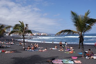 Strand in Puerto de la Cruz