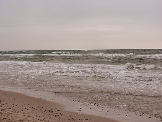 Strand an der Nordsee im Badeort Bredene Strand an der Nordsee im Badeort Bredene