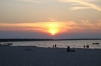 Badestrand in der Nähe von Breege Badestrand in der Nähe von Breege