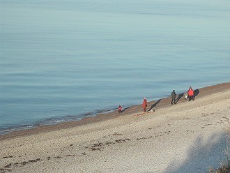 Badestrand an der Nordsee in Dithmarschen