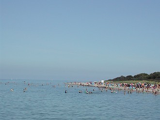 Badestrand an der Ostsee in Timmendorf Strand