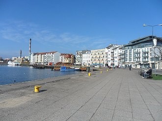 Neugebaute Ferienwohnungen am Hafen von Swinemünde